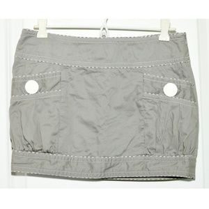 Worn 1X Kensie Girl Micro-Mini Skirt with Big Buttons